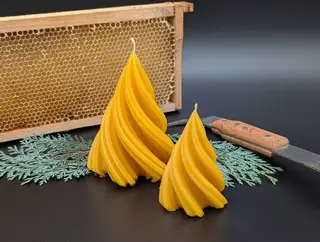 Bienenwachskerze (Tanne GROß)