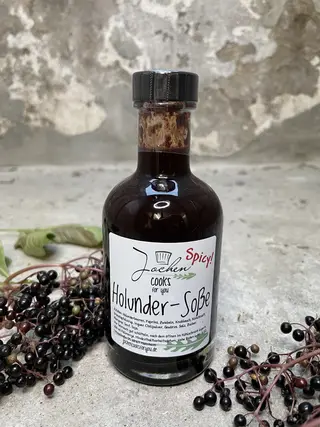 Holunder-Grillsoße Spicy! mit Ingwer
