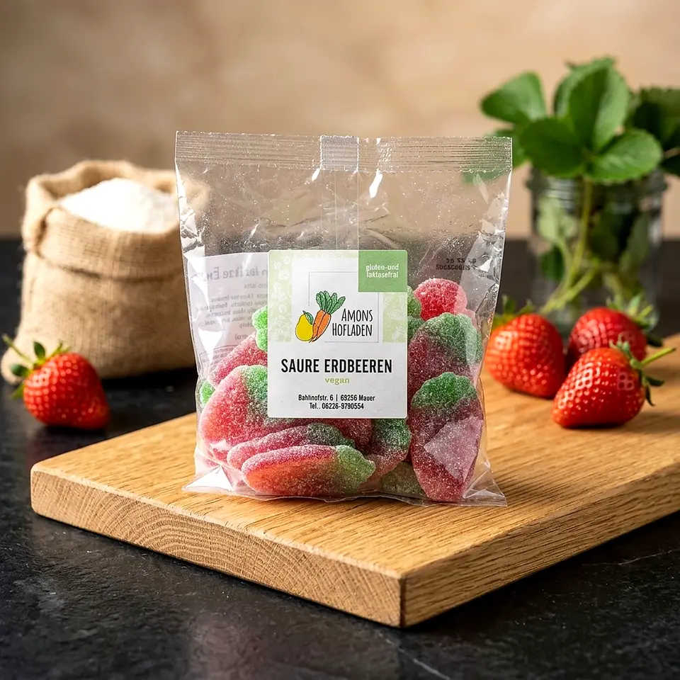Saure Stärke-Erdbeeren